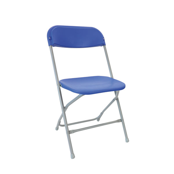 40 Folding Chairs With Trolley Foldable Exam Plastic Zlite Straight Back Folding Chairs In Blue