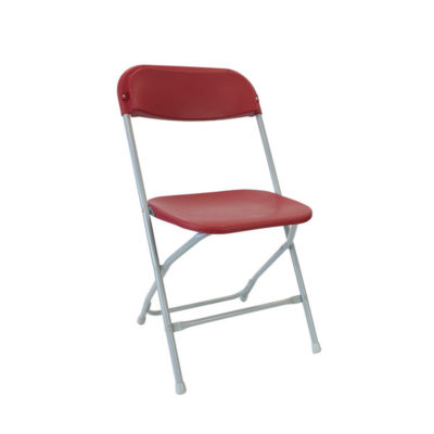 zlite straight back folding chairs in burgundy
