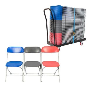 straight back chair and trolley