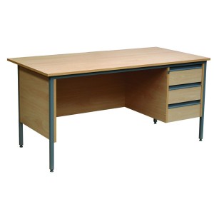 single teacher pedestal desk