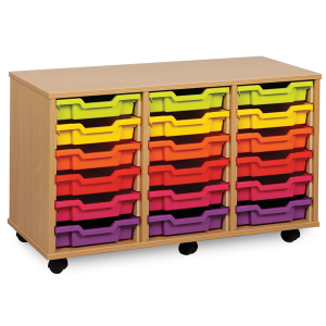 18 tray storage unit