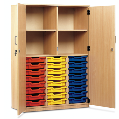 24 tray cupboard full doors