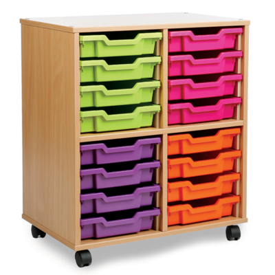 Allsorts Colour Range 16 Shallow Tray Unit