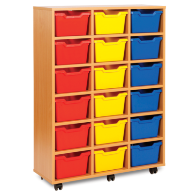 Cubby Storage 18 Tray Unit