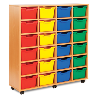 Cubby Storage 24 Tray Unit