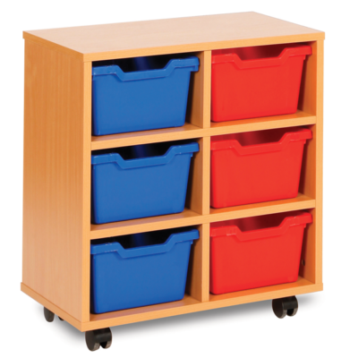 Cubby Storage 6 Tray Unit