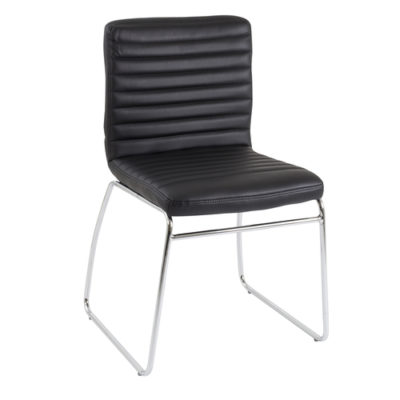 Lazio Visitor Chair – Black Leather Look