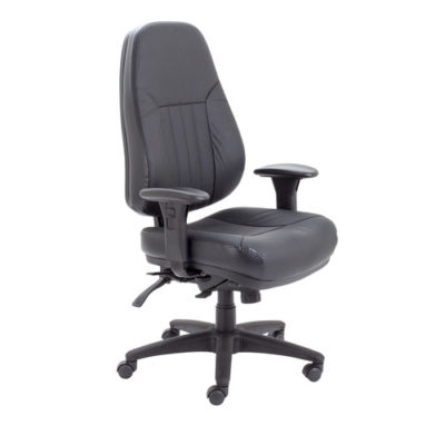 Panther Leather Chair – Black