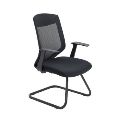 Vogue Medium Back Cantilever Chair – Black