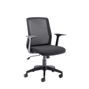 Denali Mid Back Chair – Black Mesh