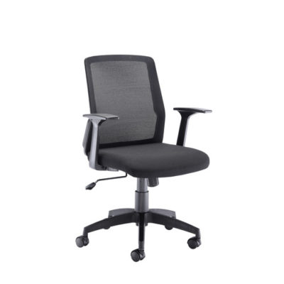Denali Mid Back Chair – Black Mesh