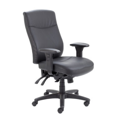 Marathon Leather Chair – Black
