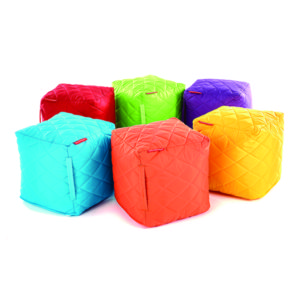 Small Square Quilted Poufees