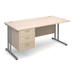 Cantilever Desk & Pedestal